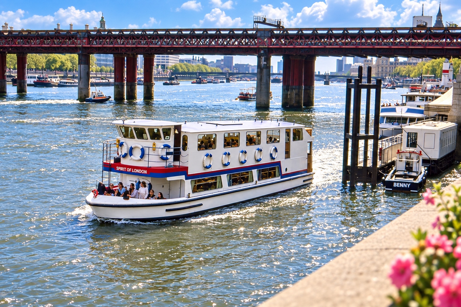 Spirit of London sailing on the River Thames